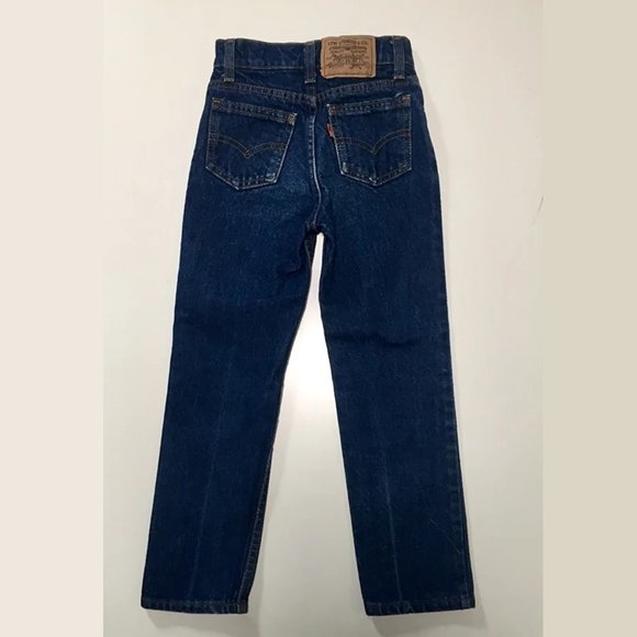 Vintage 80s Levis Orange Tab Slim 219 0216 Kids Size 7 - Picture 4 of 7